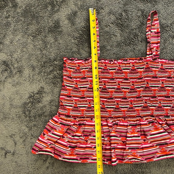 Loft Smocked Peplum Cami NWOT - Picture 8 of 12